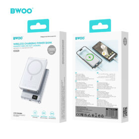 BWOO 10000mAh 20W Fast Charging Power Bank Magnetic Wireless Charger