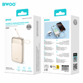 BWOO 10000mAh 20W Fast Charging Power Bank Magnetic Wireless Charger