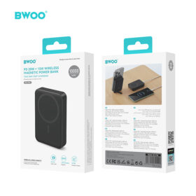 BWOO 10000mAh 20W Fast Charging Power Bank Magnetic Wireless Charger