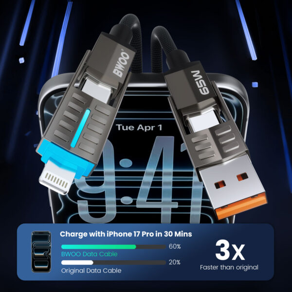 BWOO 65W 4 IN 1 DATA CABLE