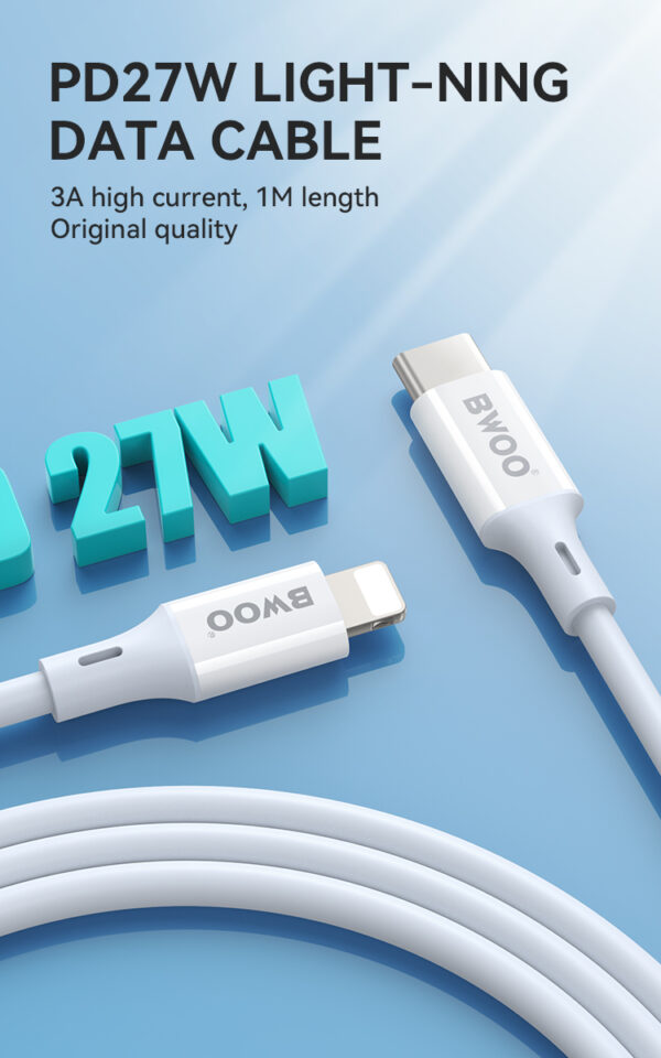 BWOO 65W TYPE-C TO LIGHTNING CABLE  1M