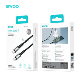BWOO 65W TYPE-C TO TYPE-C BRAIDED CABLE 3M
