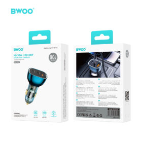 BWOO 90W CAR CHARGER (PD 30W+PD 30W+PD30W)
