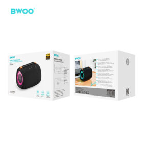 BWOO BO-BS90 Portable Bluetooth Speaker with RGB Lights Wireless Stereo Sound Rechargeable Speaker