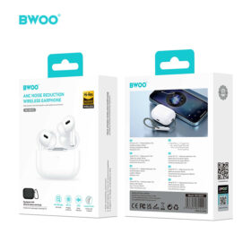 BWOO BO-BW10(ANC) True Wireless Bluetooth Earbuds with Bluetooth Connectivity, Premium Sound, Touch Control & USB-C Charging Case