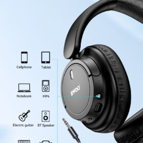 BWOO BO-BW588 Wireless Bluetooth Headphones - Hybrid ANC Noise Cancelling, Bluetooth 5.4, 15H Playtime