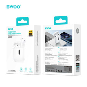 BWOO BO-BW86 True Wireless Bluetooth Earbuds with Bluetooth Connectivity, Premium Sound, Touch Control & USB-C Charging Case