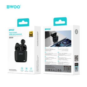 BWOO BO-BW94 True Wireless Bluetooth Earbuds with Bluetooth Connectivity, Premium Sound, Touch Control & USB-C Charging Case
