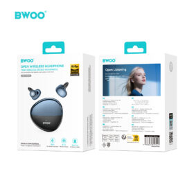 BWOO BO-BW99BK True Wireless Bluetooth Earbuds with Bluetooth Connectivity, Premium Sound, Touch Control & USB-C Charging Case