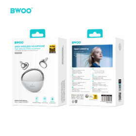 BWOO BO-BW99WH True Wireless Bluetooth Earbuds with Bluetooth Connectivity, Premium Sound, Touch Control & USB-C Charging Case