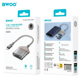 BWOO BO-BZ63 2 in 1 Lightning Card Reader