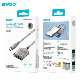 BWOO BO-BZ64 2 in 1 Type-C Card Reader