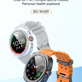 BWOO BO-WA09 Smart Watch with ChatGPT, NFC, TFT Color Display, Dual Silicone Straps, IP68 Waterproof