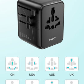 BWOO GAN 45W UNIVERSAL TRAVEL ADAPTOR (2 TYPE-C+2 USB )