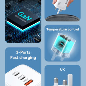 BWOO GAN 65W 2 TYPE-C + USB CHARGER
