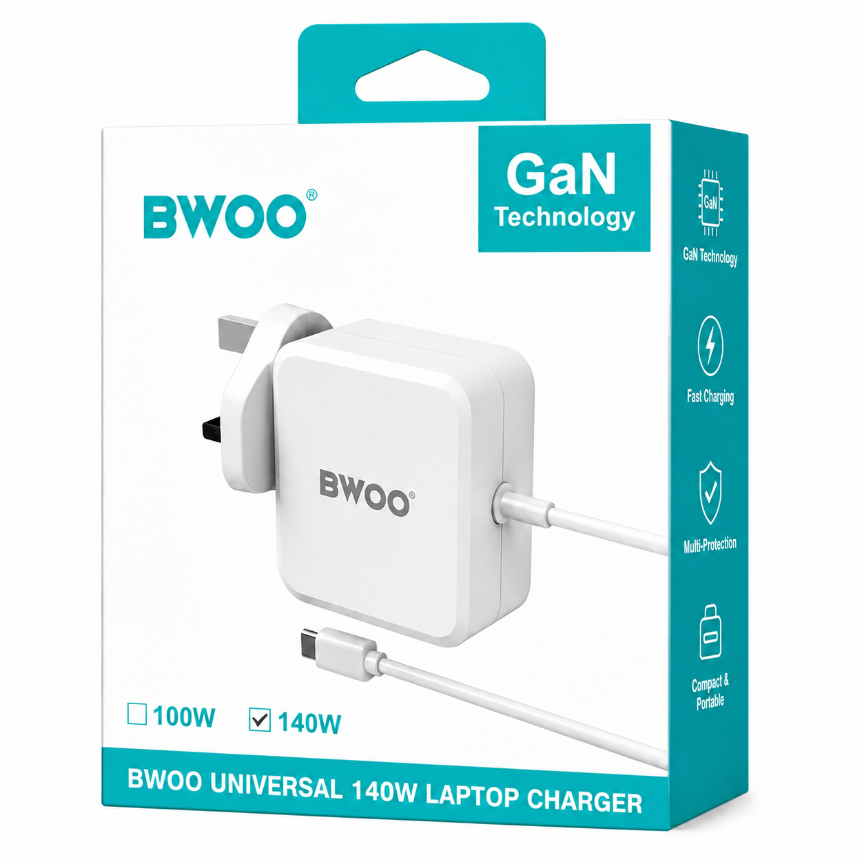 BWOO P49AL-140W UNIVERSAL TYPE-C LAPTOP CHARGER