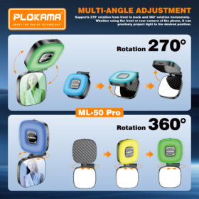PLOKAMA ML-50 Pro Phone Holder with Makeup Mirror