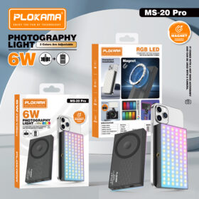 PLOKAMA MS-20 Pro 6W RGB LED Photography Light