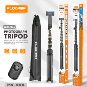 PLOKAMA PK-998 2M Phone Tripod Stand With Carry Bag