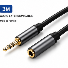 3.5mm AUX Extension Cable – Male to Female Stereo Audio Extension Cable – 1.5M / 3M