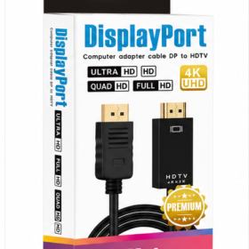 DisplayPort to HDMI Cable – DisplayPort Male to HDMI Male – 4K Ultra HD – 1.8 Metre