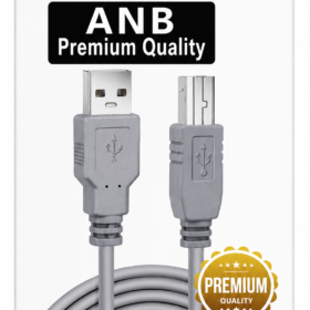 USB Type-A Male to USB Type-B Male – High-Speed 480Mbps Printer Cable – 5 Metre