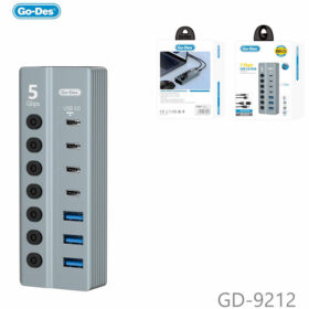 GD-9212 7-Port Power Strip